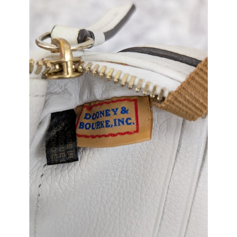 dooney & burke white leather crossbody bag - Picture 7 of 16